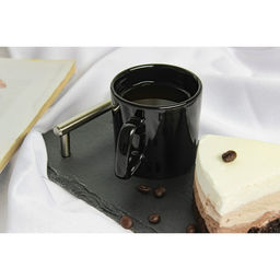 Кружка керамическая Доляна Coffee break, 150 мл, цвет чёрный