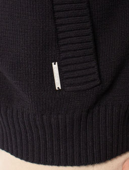 Кардиган плотной вязки на металлической молнии - Vilatte фото 3