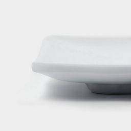 Блюдо для подачи «Белый Восток», меламин, 25.5×15×2 см, прямоугольное, белое