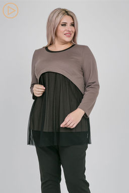 Туника Luxury Moda 1158 коричневый