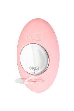 Вибропульсатор с беспроводным пультом управления Eromantica ZEFYR, силикон, розовый, 17,3 см  фото 7