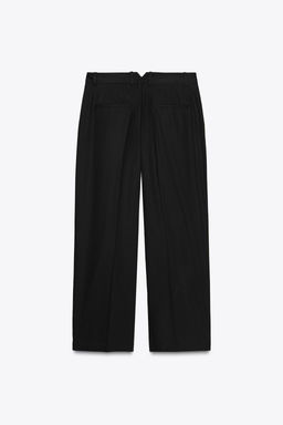 POPLIN TROUSERS WITH PLEATS - Zara фото 8