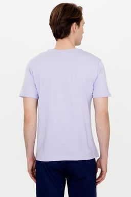 U. S. Polo Assn Мужская сиреневая футболка с круглым вырезом - U.s. polo assn фото 5