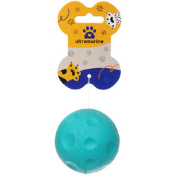 Цена за 4 шт. Игрушка - мячик для собак средних, мелких и крупных пород "Сырик для Бро", цвет голубой, d-6см (лейбл)
