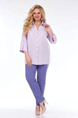 Блуза Элль стиль 2292а сиреневый  фото 6