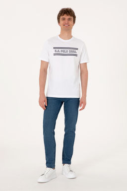 Erkek Beyaz Ti__rt - U.s. polo assn фото 3