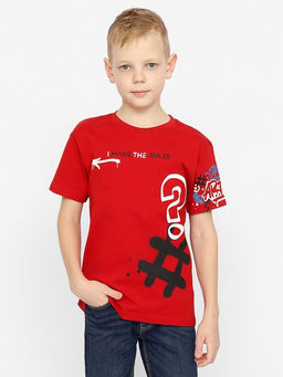 CRB wear / CWJB 63317-26-338 Футболка для мальчика,красный/Ex.Cherubino