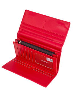 Женское портмоне из искусственной кожи, цвет красный - Greta фото 2