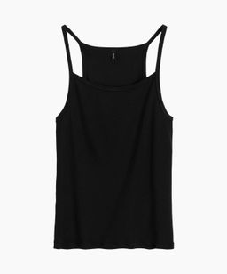 ATLANTIC LV-002 Майка женская Ribbed Top черный  фото 2