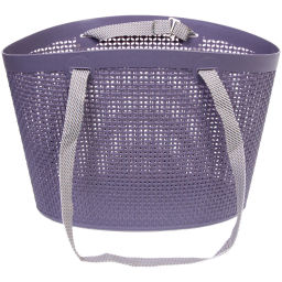 Корзинка хозяйственная "ФОЛЬК", цвет пудровый серый, 41*21*28.5см (лейбл)