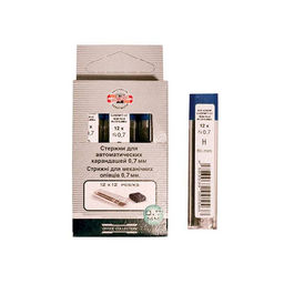 Грифель для механических карандашей KOH-I-NOOR TOISON dOr 0,7 мм, 60 мм, Н, 12 штук