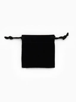 Набор мешочков для украшений подарочных 50 шт. бархатный, 5.5×5.5 см, чёрный