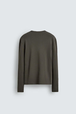 REGULAR FIT STRUCTURED T-SHIRT - Zara фото 7