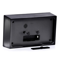 Часы - будильник настольные «Классика», дискретный ход, 14.8×9 см, чёрный