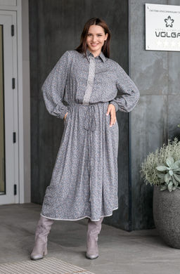 платье ХЛОПОК+ВИСКОЗА с кружевом - Новый лен фото 2