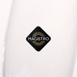 Бокалы для шампанского Magistro «Иллюзия», 180 мл, 5.5×27.5 см, набор 2 шт., стекло, прозрачные