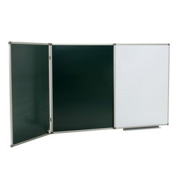 Доска меловая/магнитно-маркерная 300×100/100×75×2 Calligrata, ТРЕХСЕКЦИОННАЯ, в алюмин рам