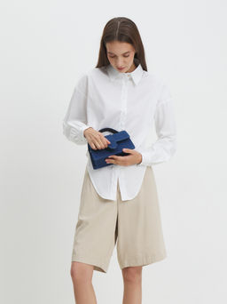 Женская сумка с ручками из денима TENDANCE Артикул 4248262, темно-синий  фото 7