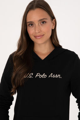 Kad_n Siyah Kap__onlu Sweatsh_rt Sepette S_rpriz _ndirim - U.s. polo assn фото 2