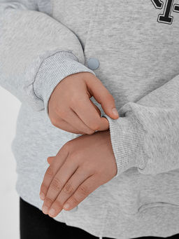 Толстовка для мальчика серая с печатью - Mark formelle фото 5