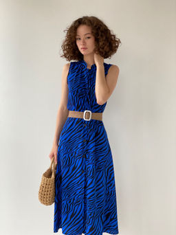 Платье, как из к/ф Красотка, синее с принтом - Martichelli фото 20