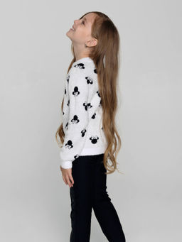 CONTE Джемпер для девочки 19С-43СП classic white-black