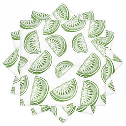 "Астурия, белый" Комплект столовый 4пр: салфетка сервировочная 45х45см, хлопок "Премиум" 186г/м2, "Домашняя мода" (Россия)