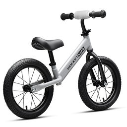 Беговел 14" Rocket R0045NEW-GR, колеса надувные, цвет серый