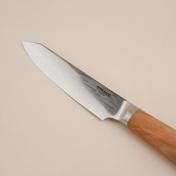 Нож кухонный SL Home «Оливия», универсальный, лезвие 12.7 см, дамасская сталь, коричневый