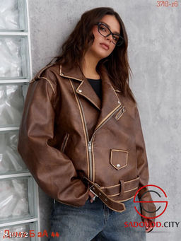 Кожаная женская куртка - Bruno фото 3