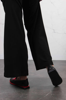 Лоферы туфли 118.Viсtoriabl.Черный-красный