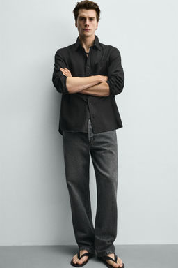 CAMISA REGULAR FIT BOLSILLOS / Lima claro - Zara фото 15