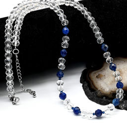 Бусы с кианитом из циркона рондель гр.6*5мм, 46см