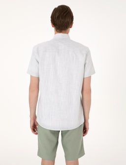 Haki Regular Fit K_sa Kollu G_mlek