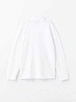 Polo Yaka Uzun Kollu Pike Erkek Ti??rt - Waikiki фото 2