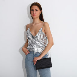 Сумка-клатч на клапане, цвет чёрный - Simaland фото 7