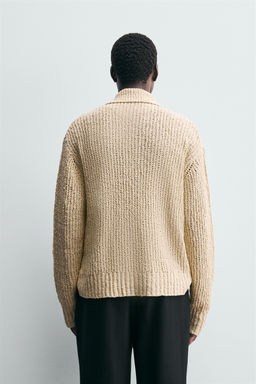 TEXTURED KNIT CARDIGAN - Zara фото 3