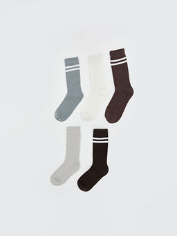 ?izgili Kad?n Soket ?orap 5li