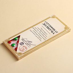 Драже шоколадное Сертификат, 20 г. (18+) - Simaland фото 6