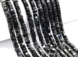 Бусины из агата черного диски с гранями 6*4мм, 38см, 110 бусин Радуга камня