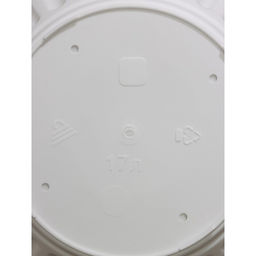 Горшок для цветов с поддоном «Лозанна», 17 л, d=41 см, пластиковый, белый