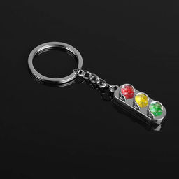 Цена за 2 шт. Брелок для автомобильных ключей Cartage, металл, светофор