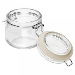 Банка стеклянная с бугельным замком Нева 0,15л, д7,5см h7,2см, д/горла 6см, крышка с силиконовым уплотнителем (д/основания 5см), набор 3 штуки (Китай) - Домашняя мода фото 3