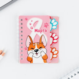 Цена за 2 шт. Блокнот с разделителем А7, 40 л 8 Марта