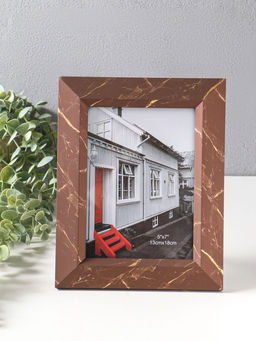 Фоторамка пластик 13х18 см "Гедеон" шоколад с золотом 24х19х2 см