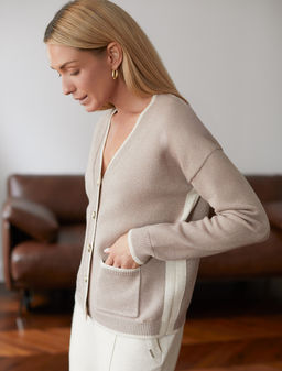 Кардиган из пряжи с кашемиром - Vilatte фото 4