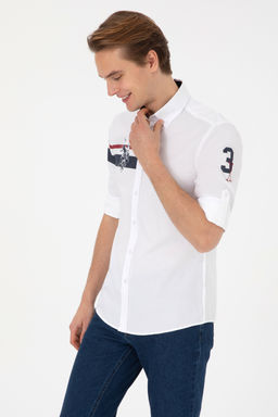 Erkek Beyaz Uzun Kollu G_mlek - U.s. polo assn фото 10