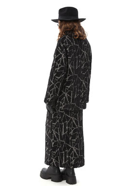 Джемпер NIKVA н906-3 черная геометрия фото 5