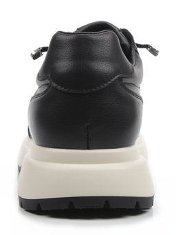 03-A970-1 BLACK Кроссовки женские (натуральная кожа)