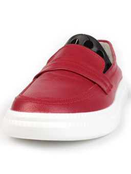 03-ZL-8501 DK. RED Полуботинки женские (натуральная кожа)